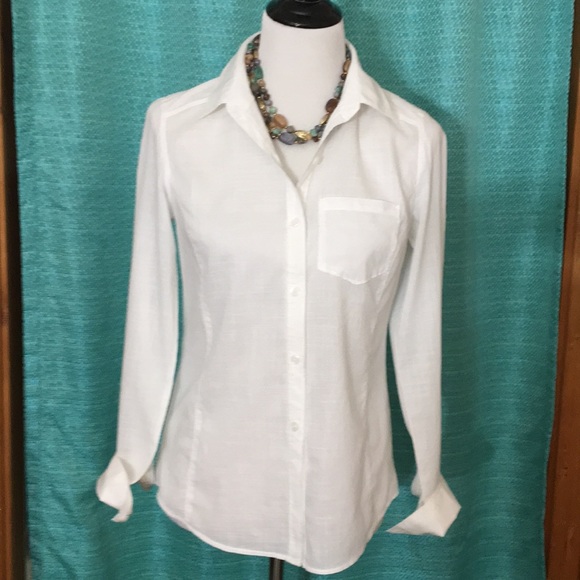 Caslon Tops - Caslon XS 💯% Cotton EUC thin fitted shirt